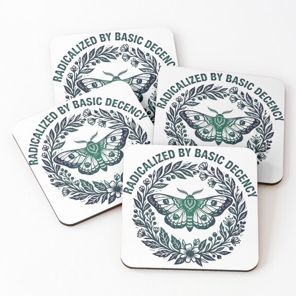 Item preview, Radicalized By Basic Decency Funny Activism Moth Vintage designed and sold by raedattia.
