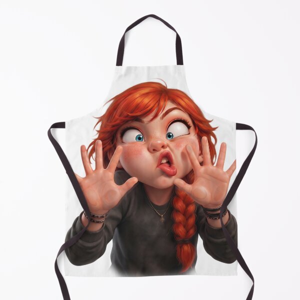 Item preview, Funny Girl Making Silly Face Grimace Expression designed and sold by abdo art shop.