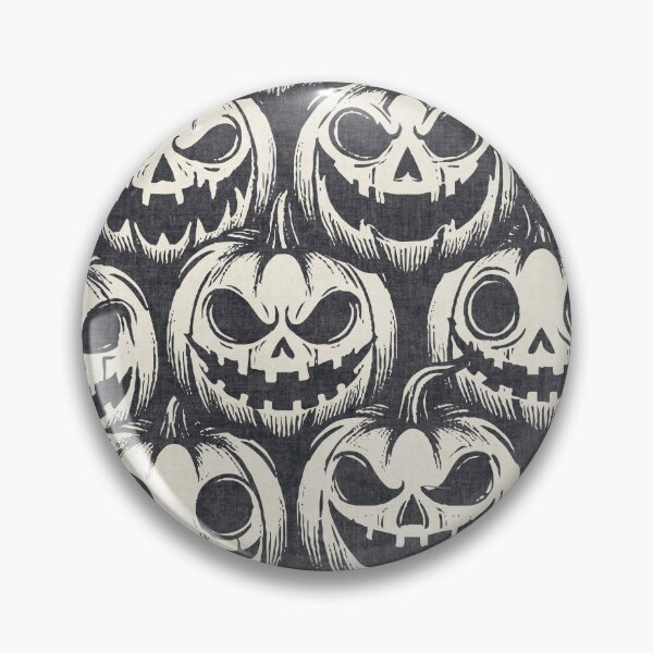 Item preview, Retro Pumpkin Halloween Charcoal Gray designed and sold by RenattaZare.