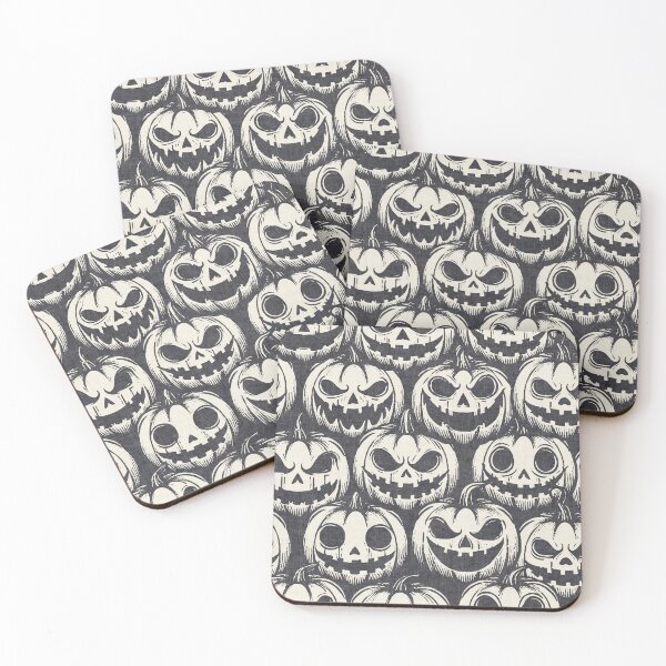 Item preview, Retro Pumpkin Halloween Charcoal Gray designed and sold by RenattaZare.