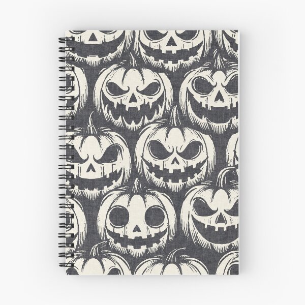 Item preview, Retro Pumpkin Halloween Charcoal Gray designed and sold by RenattaZare.
