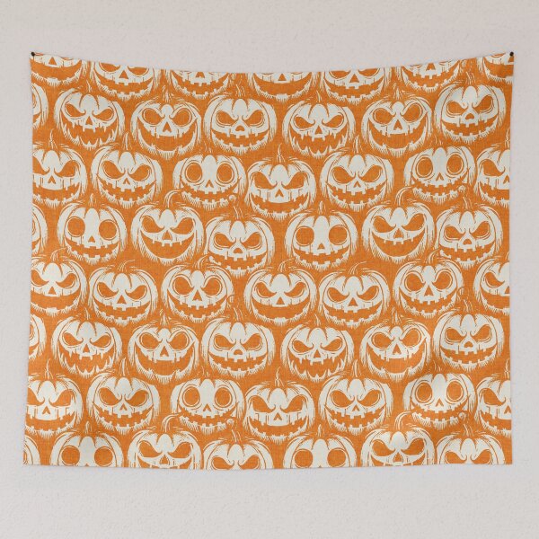 Item preview, Retro Pumpkin Halloween Bright Orange designed and sold by RenattaZare.