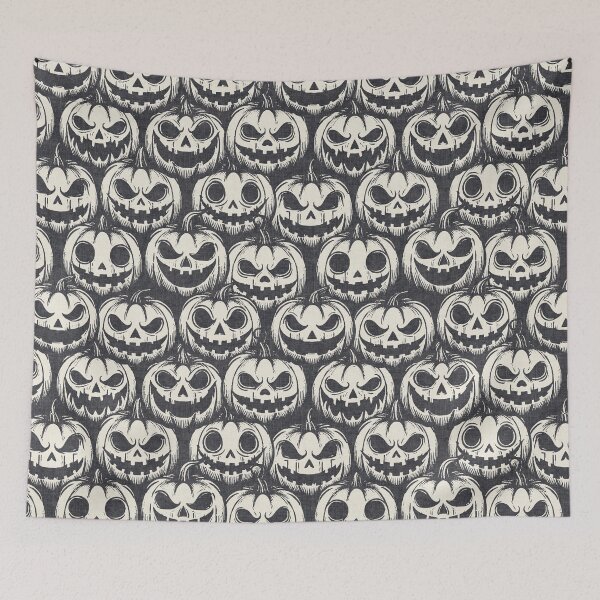 Item preview, Retro Pumpkin Halloween Charcoal Gray designed and sold by RenattaZare.