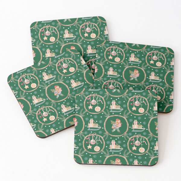 Item preview, Watercolor Christmas Bear Pattern | Seamless Holiday Pattern with Gifts, Sleigh, Ornaments & Winter Decorations designed and sold by White Rabbit Design .