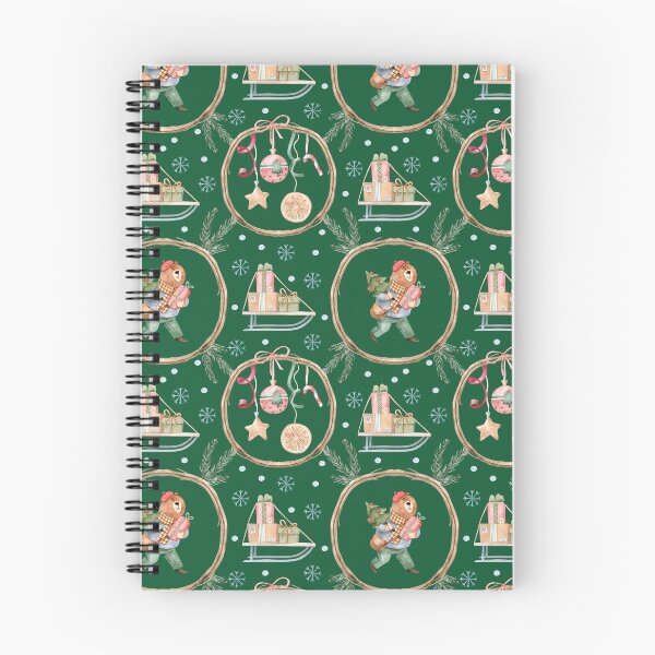 Item preview, Watercolor Christmas Bear Pattern | Seamless Holiday Pattern with Gifts, Sleigh, Ornaments & Winter Decorations designed and sold by SashaZinch.