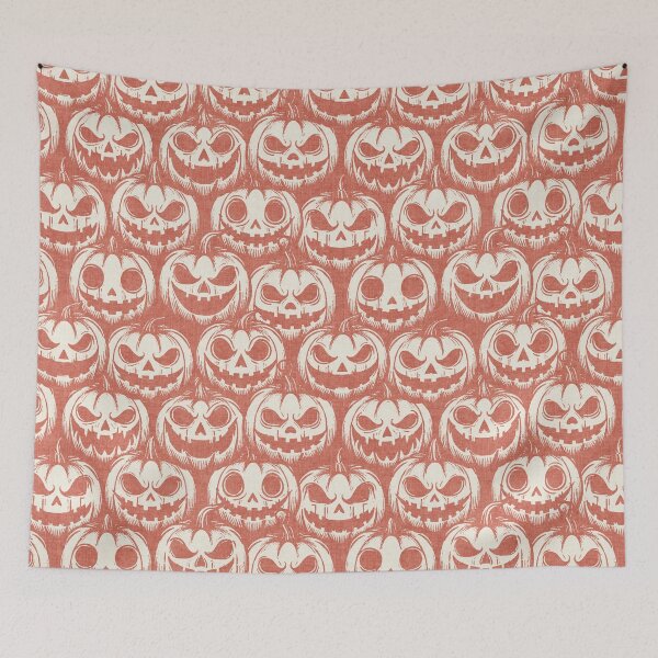 Item preview, Retro Pumpkin Halloween Coral Pink designed and sold by RenattaZare.