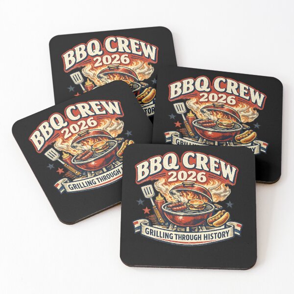 Item preview, BBQ Crew 2026 Grilling Through History Vintage BBQ Shirt designed and sold by Concrete Coffee Studio.