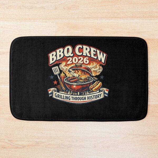 Item preview, BBQ Crew 2026 Grilling Through History Vintage BBQ Shirt designed and sold by Concrete Coffee Studio.