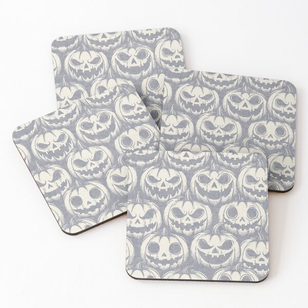 Item preview, Retro Pumpkin Halloween Pale Gray designed and sold by RenattaZare.