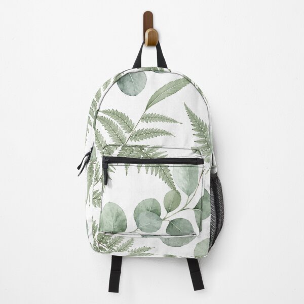 Item preview, Watercolor Botanical Fern and Eucalyptus Leaves Pattern designed and sold by Owcomm.