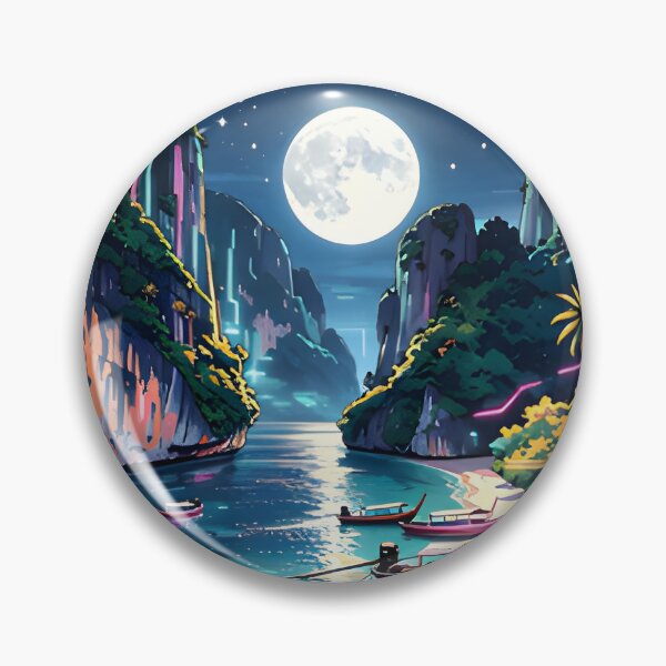 Item preview, Maya Bay Thailand Vintage Travel Poster Tropical Beach Wall Art designed and sold by Spirit of Siam.