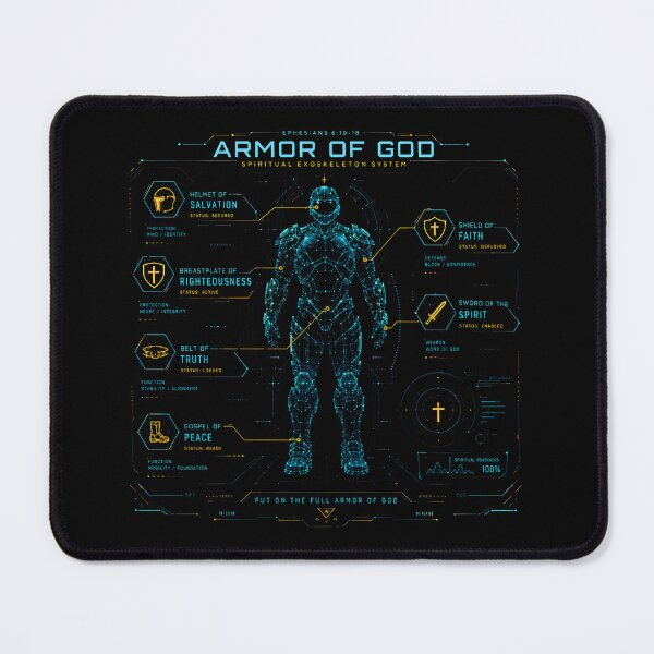 Item preview, Armor of God Sci-Fi HUD - Spiritual Exoskeleton System designed and sold by Faith Level Up.