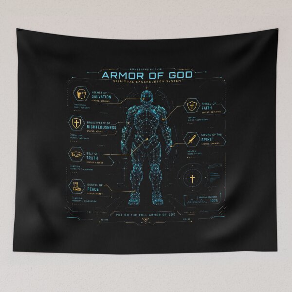 Item preview, Armor of God Sci-Fi HUD - Spiritual Exoskeleton System designed and sold by Faith Level Up.