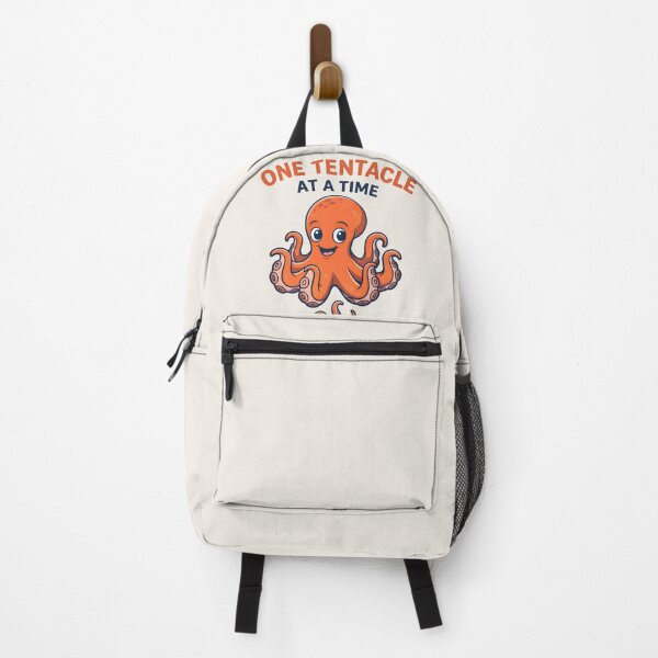 Item preview, One Tentacle at a Time Octopus T-Shirt & Sticker – Cute Motivational Ocean Graphic Tee designed and sold by ZyxDes.