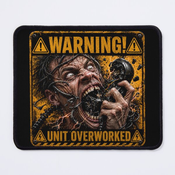 Item preview, SIGNS -  Warning! Unit Overworked designed and sold by MetusArt.