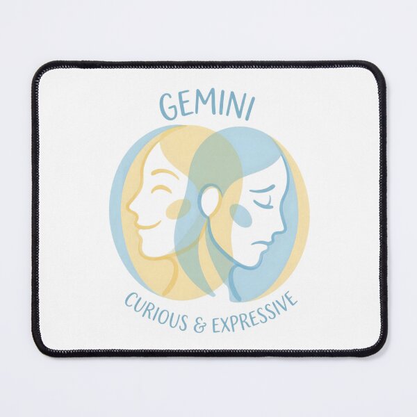 Item preview, Gemini Zodiac Sign | Curious & Expressive Twins Astrology Design | Air Sign Daily Horoscope Gift designed and sold by Bhaskar Digital Art.