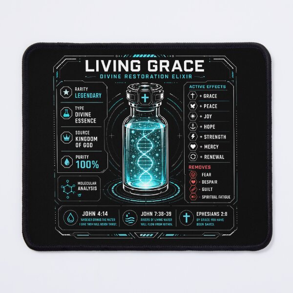Item preview, Living Grace Divine Restoration Elixir - RPG Sci-Fi Christian designed and sold by Faith Level Up.