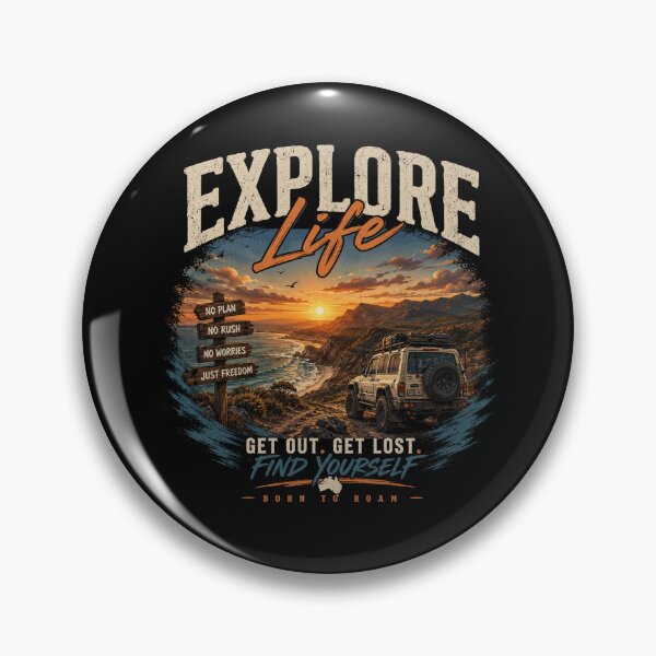 Item preview, Explore Life Born To Roam Australian 4WD Overlanding Find Yourself Aussie Adventure designed and sold by Yellowriversss.