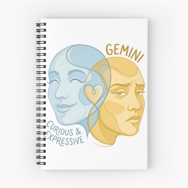 Item preview, Gemini Zodiac Twins | Curious & Expressive Daily Horoscope Design | Astrology Lover Gift for Gemini designed and sold by Bhaskar Digital Art.