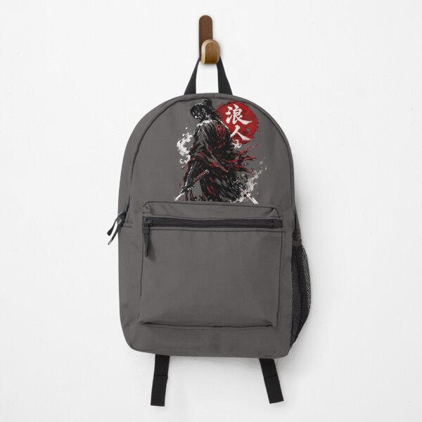 Item preview, Lone Ronin Samurai Red Sun Ink Splatter Art designed and sold by RoyalEarthstore.