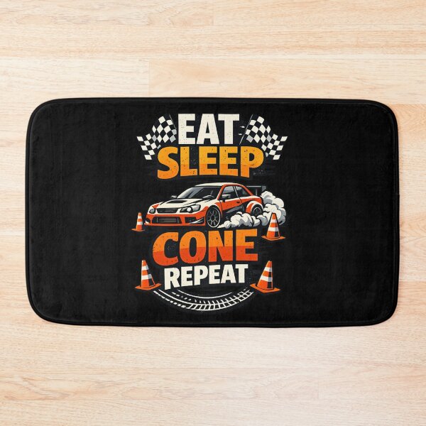 Item preview, Eat Sleep Cone Repeat - Motorsport Drift Car Funny Racing designed and sold by SidTastic .