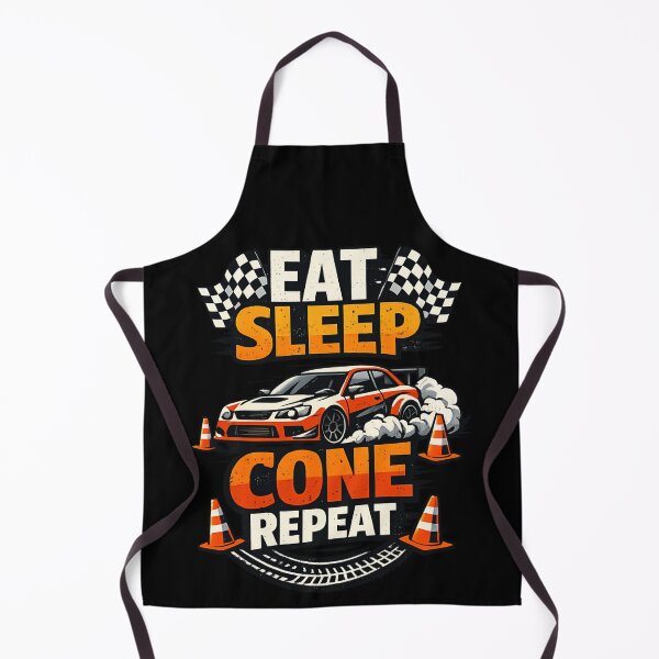 Item preview, Eat Sleep Cone Repeat - Motorsport Drift Car Funny Racing designed and sold by SidTastic .