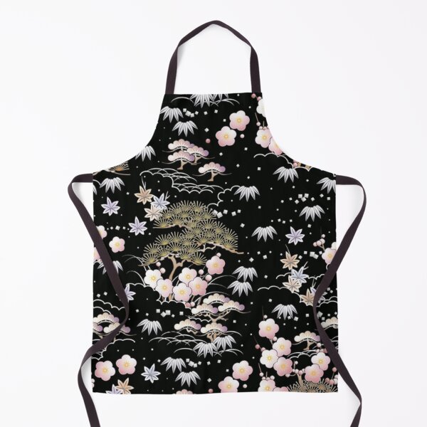 Item preview, Japanese Shochikubai Pine Bamboo Plum Pattern - Luxury Gold and Black Wagara designed and sold by vekotpu.