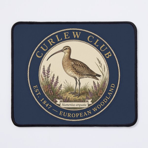 Artikelvorschau, Curlew Club Vintage-Abzeichen Europäische Waldkunst entworfen und verkauft von CalmCapy Co.