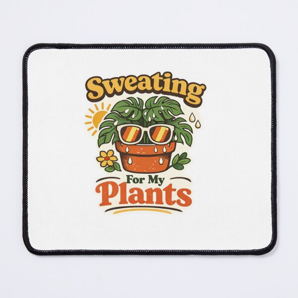 Item preview, Sweating For My Plants – Vintage Monstera Sticker designed and sold by Timeless Junction.