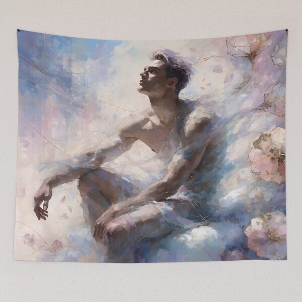 Item preview, Ethereal Dream – Celestial Male Fine Art Print designed and sold by gayishdesign.