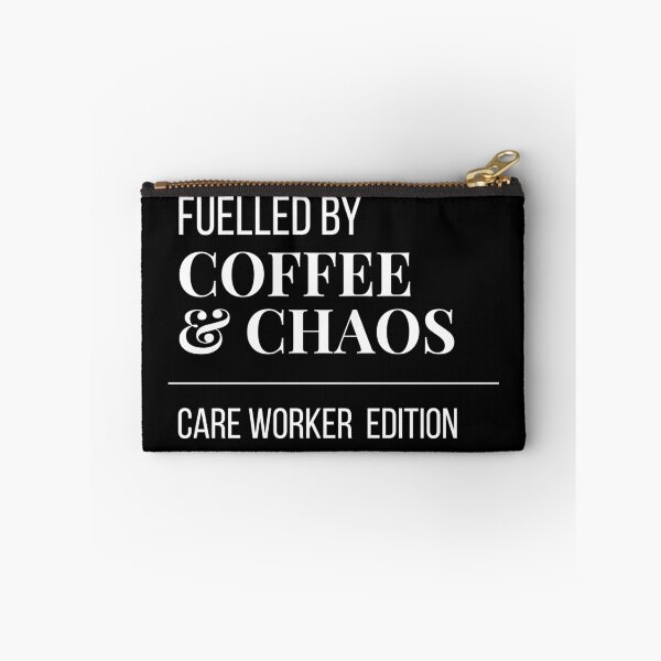 Item preview, Fuelled by Coffee and Chaos Care Worker Edition - Funny Care Worker Gift  designed and sold by leoshe.