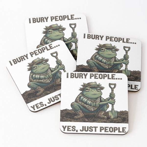 Item preview, Funny Dark Humor Frog Gardener designed and sold by BHP Studio.