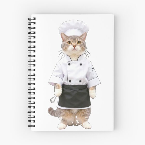 Item preview, Cute Master Chef Cat with Whisk Illustration designed and sold by Artgirldhanya.