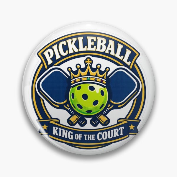Item preview, Pickleball Royal Badge – King of the Court Sticker designed and sold by Timeless Junction.