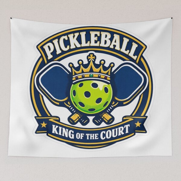 Item preview, Pickleball Royal Badge – King of the Court Sticker designed and sold by Timeless Junction.