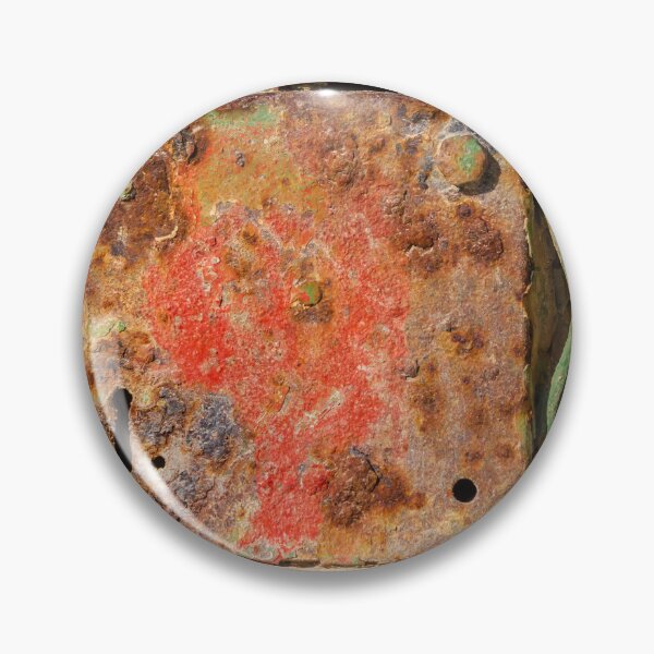 Item preview, Rusty Metal Lock And Worn Green Grate Texture With Red Paint And Corroded Bolts designed and sold by Nmallia.