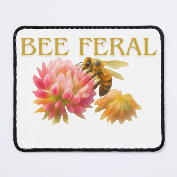 Item preview, Bee Feral — Bee & Clover Watercolor designed and sold by Feral Vibes.