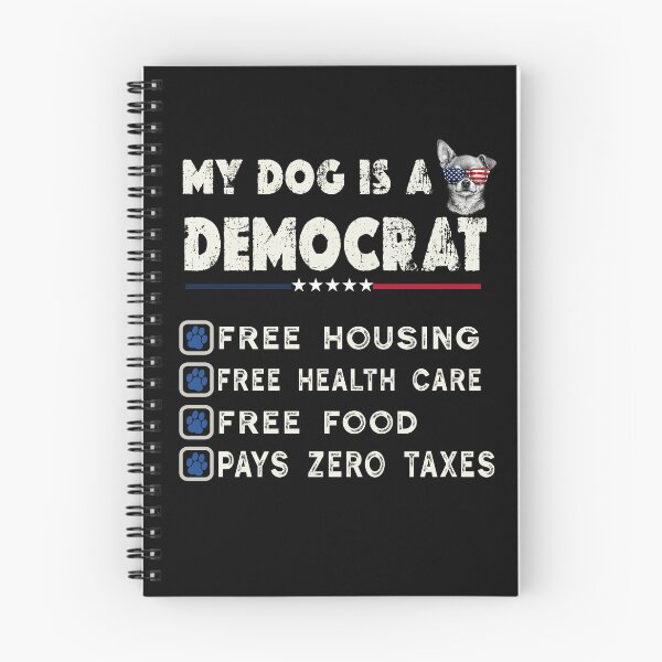 Item preview, My Dog Is A Democrat Funny Political Pet Owner Patriotic dog designed and sold by Youngkev-arts.
