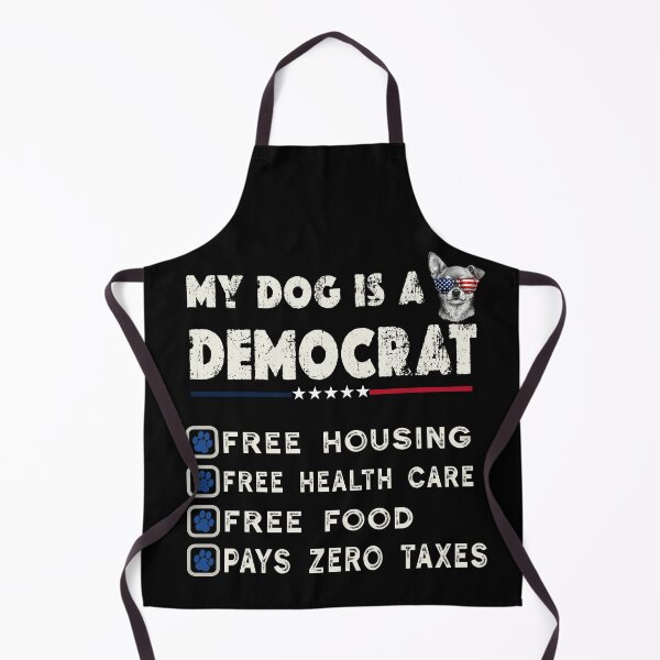 Item preview, My Dog Is A Democrat Funny Political Pet Owner Patriotic dog designed and sold by Youngkev-arts.