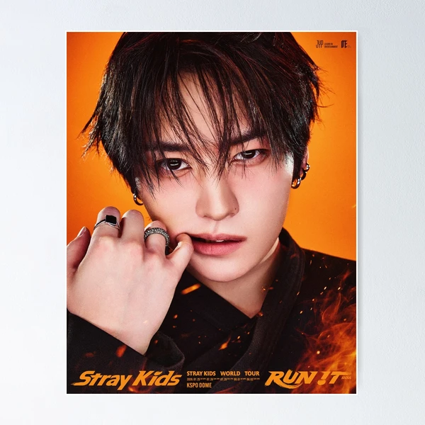 Lee Know Stray Kids World Tour RUN IT TEASER IMAGE poster han bang