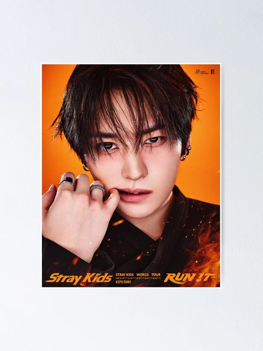 Lee Know Stray Kids World Tour RUN IT TEASER IMAGE poster han bang