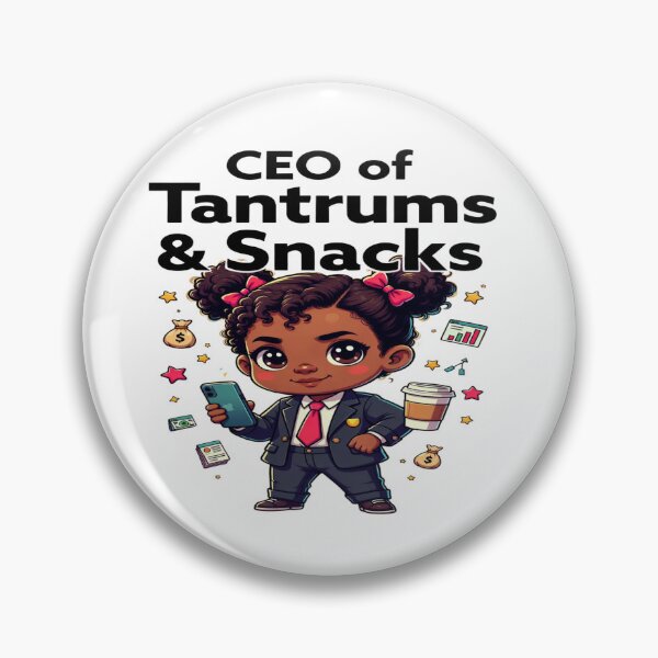 Item preview, CEO of Tantrums & Snacks – Funny Toddler Boss T-Shirt Design | Cute Little CEO Graphic | Printable PNG for Apparel & Merch designed and sold by Sushikidsntod.