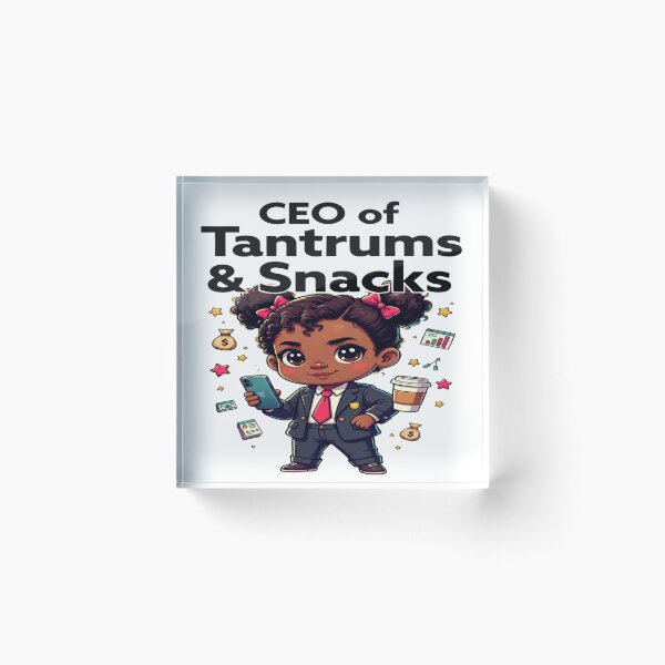 Item preview, CEO of Tantrums & Snacks – Funny Toddler Boss T-Shirt Design | Cute Little CEO Graphic | Printable PNG for Apparel & Merch designed and sold by Sushikidsntod.