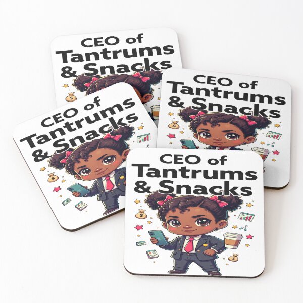 Item preview, CEO of Tantrums & Snacks – Funny Toddler Boss T-Shirt Design | Cute Little CEO Graphic | Printable PNG for Apparel & Merch designed and sold by Sushikidsntoddlers.