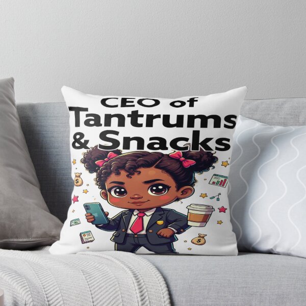 Item preview, CEO of Tantrums & Snacks – Funny Toddler Boss T-Shirt Design | Cute Little CEO Graphic | Printable PNG for Apparel & Merch designed and sold by Sushikidsntod.