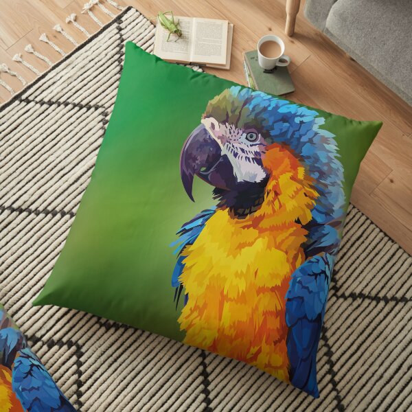Parry the parrot Floor Pillow