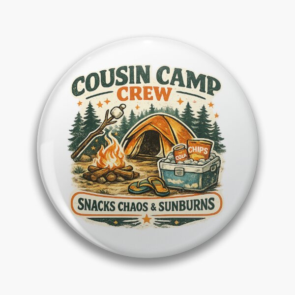 Item preview, Cousin Camp Crew Snacks Chaos And Sunburns designed and sold by Concrete Coffee Studio.