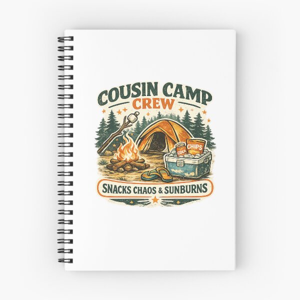 Item preview, Cousin Camp Crew Snacks Chaos And Sunburns designed and sold by Concrete Coffee Studio.