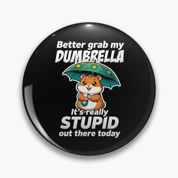 Item preview, Dumbrella Hamster Funny Weather Pun designed and sold by TshirtsOnline-.