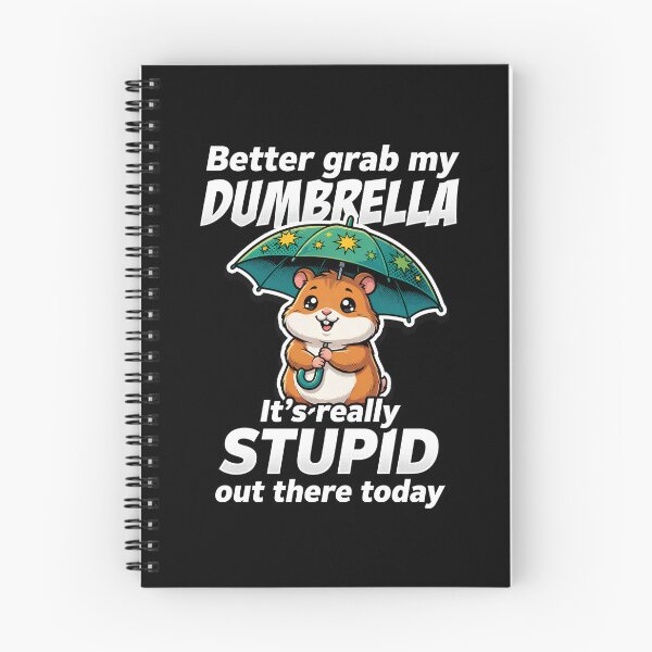 Item preview, Dumbrella Hamster Funny Weather Pun designed and sold by TshirtsOnline-.